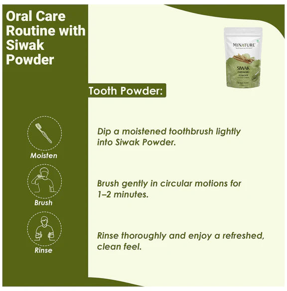 Minature Siwak (Miswak) Powder - 227 gm