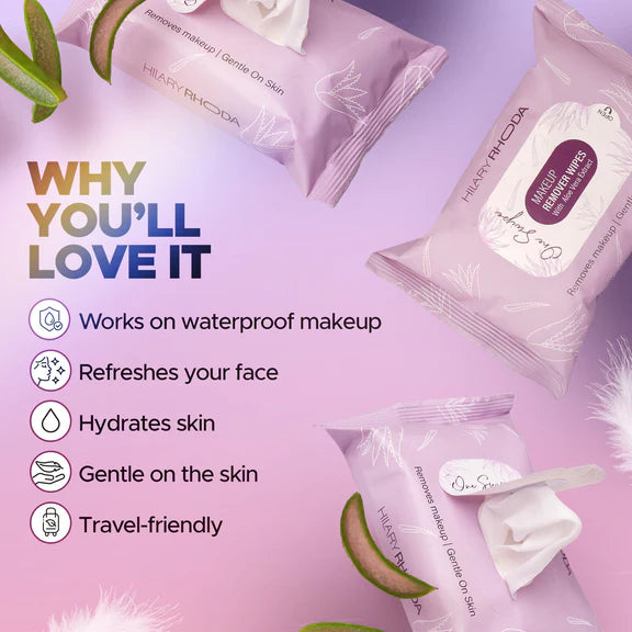 Hilary Rhoda One Swipe Waterproof Makeup Remover Wipes - 25 gm
