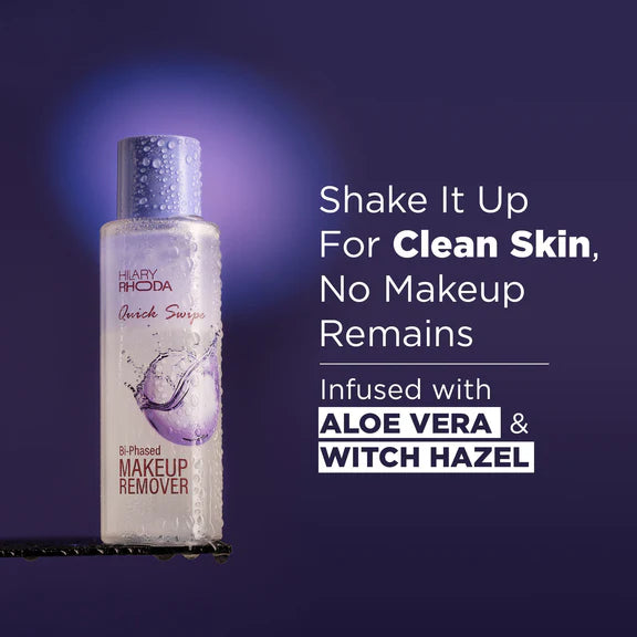 Hilary Rhoda Quick Swipe Bi-Phased Waterproof Makeup Remover - 100 ml