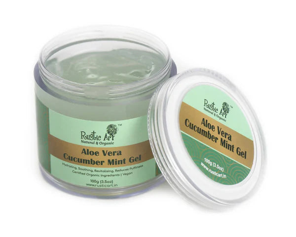 Rustic Art Aloe Vera Cucumber Mint Gel - 100 gm