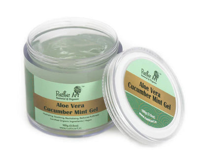 Rustic Art Aloe Vera Cucumber Mint Gel - 100 gm