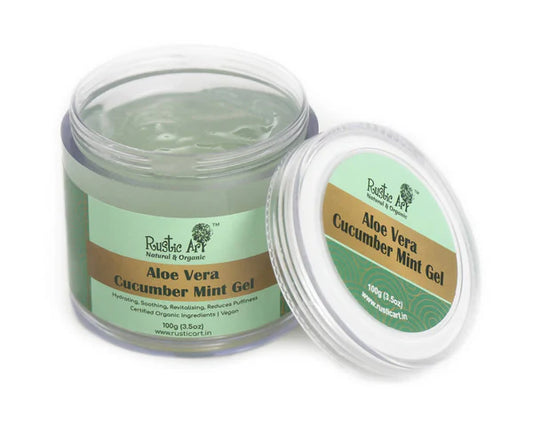 Rustic Art Aloe Vera Cucumber Mint Gel - 100 gm