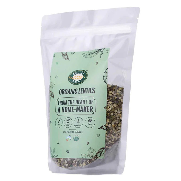Millet Amma Organic Moong Dal Split - 500 gm