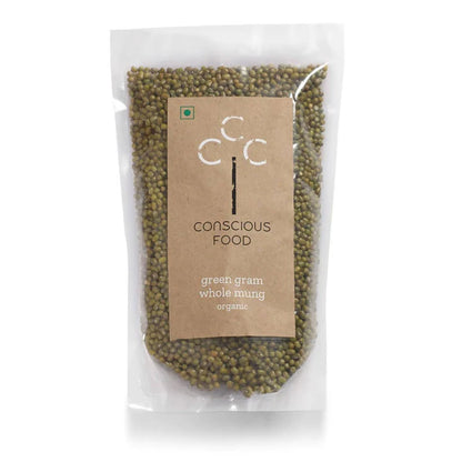 Conscious Food Green Gram (Whole Mung) - 500 gm