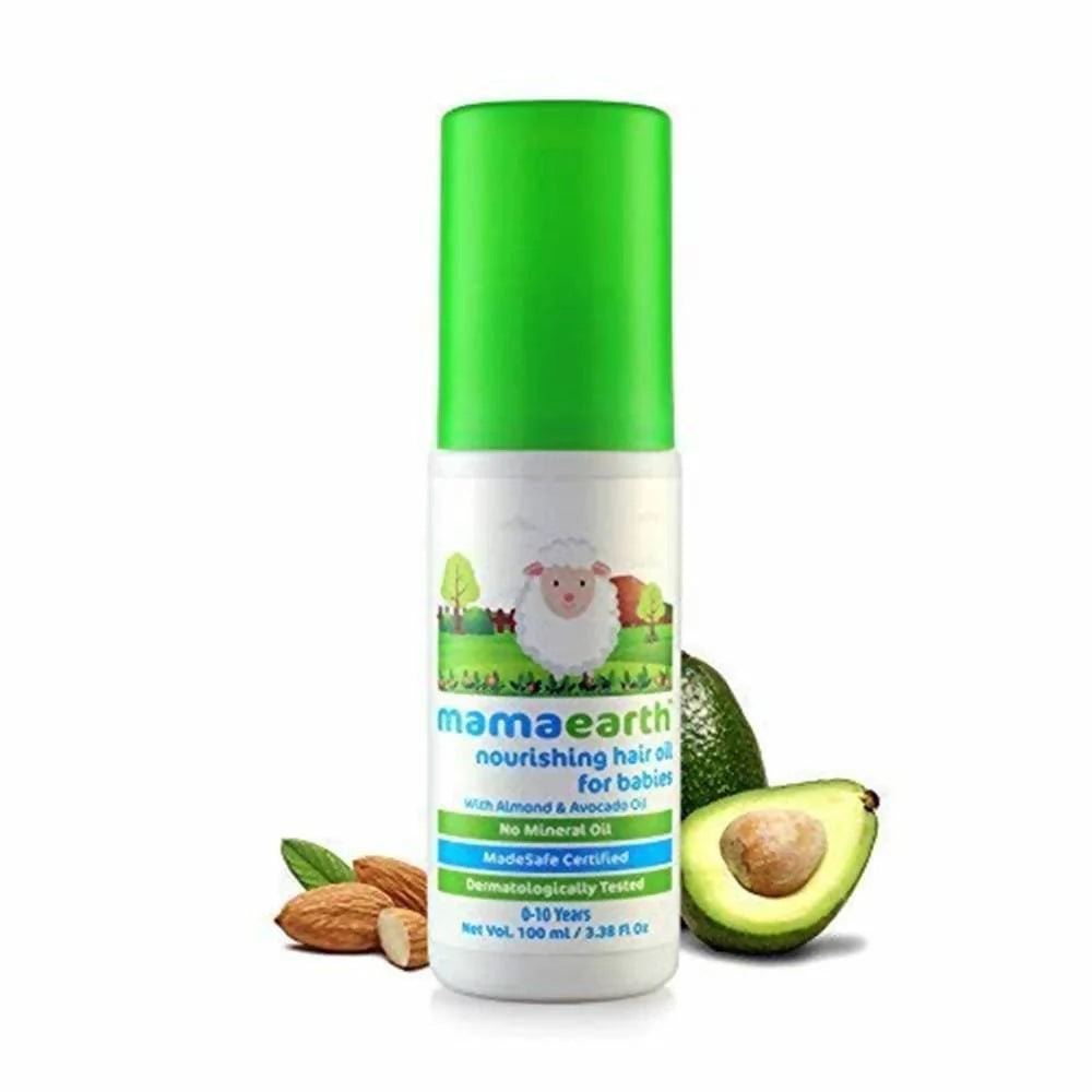 Mamaearth Nourishing Hair Oil For Babies For Repairs Dry Scalp & Stimulates New Hair Growth