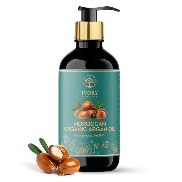 Ivory Natural Moroccan Organic Argan Oil Premium & Extra Virgin - 200 ml