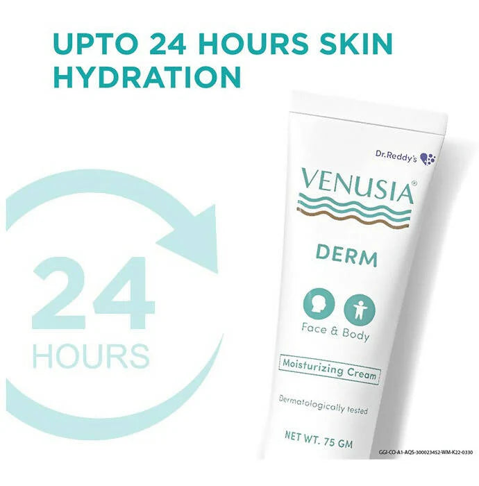 Dr. Reddy's Venusia Derm Moisturizing Cream For Face & Body - 75 gm