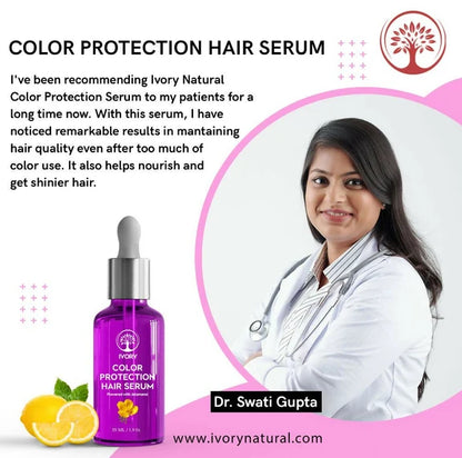 Ivory Natural Color Protection Hair Serum Restore Color Intensity - 55 ml