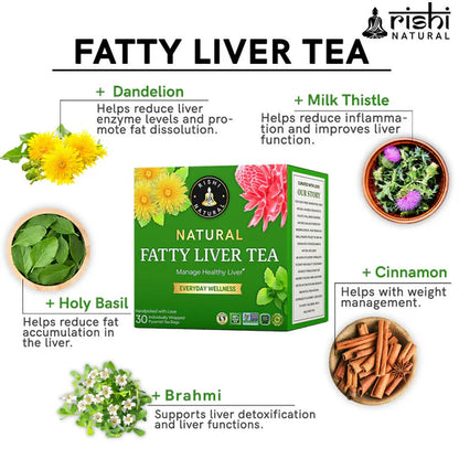 Rishi Natural Fatty Liver Detox Tea - 60 gm