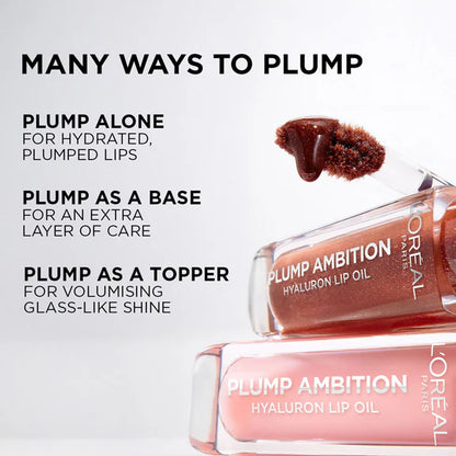 L'Oreal Paris Plump Ambition Hyaluron Lip Oil - 380 Rouge In Love - 5 ml