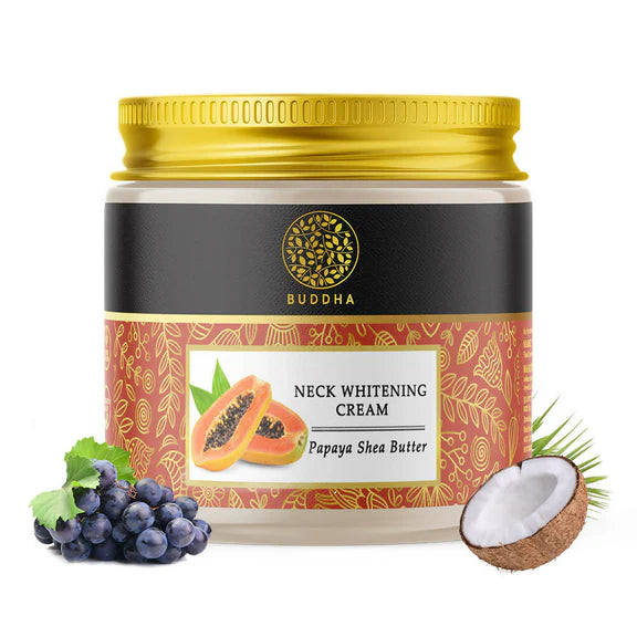 Buddha Natural Neck Whitening Cream - Help With Dark Spots, Age Spots In The Neck Area - 75 gm
