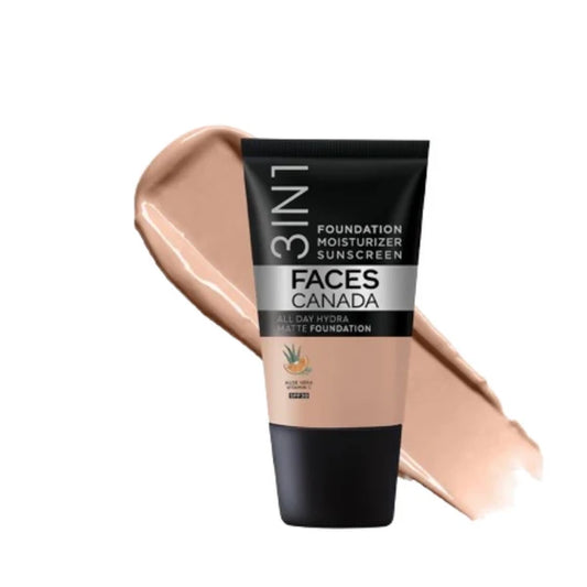 Faces Canada All Day Hydra Matte Mini Foundation - Warm Natural 021 - 18 ml