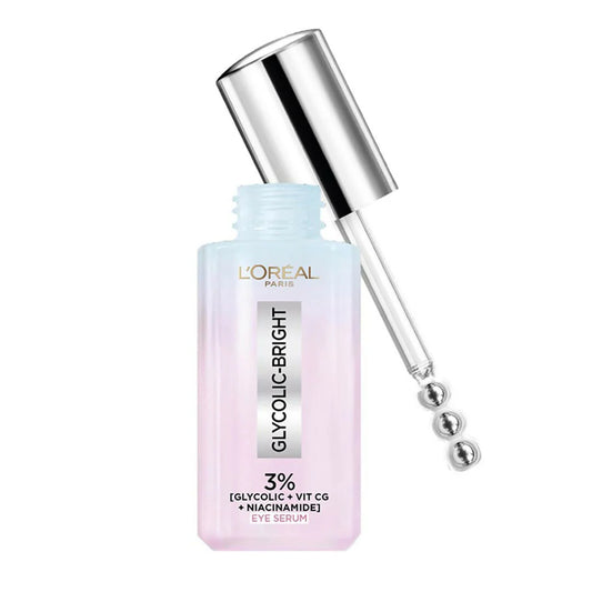 L'Oreal Paris Glycolic Bright Dark Circle Eye Serum With 3% [Glycolic + Vit Cg + Niacinamide]