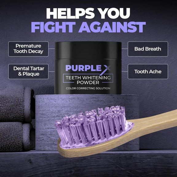 Beardo Purple X Teeth Whitening Powder - 50 gm