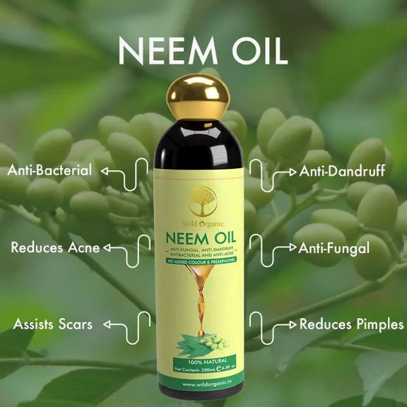 Wild Organic Neem Hair Oil - 200 ml