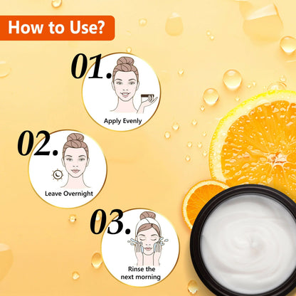 Good Vibes Anti-Blemish Vitamin C Glow Night Cream - Spotless, Brightening, Depigmentation, Reduces dark spot - 50 gm