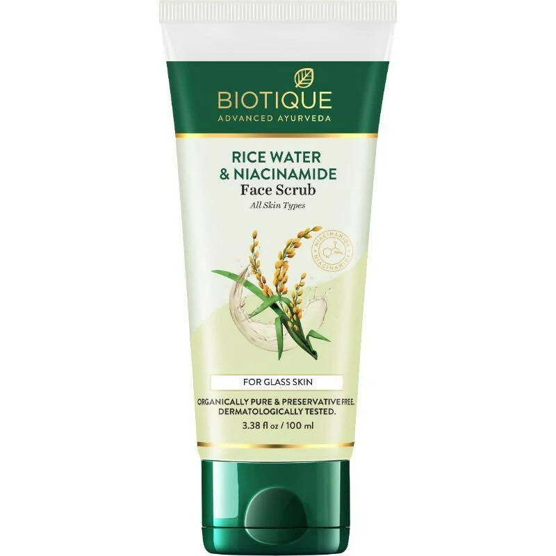 Biotique Advanced Ayurveda Rice Water & Niacinamide Face Scrub