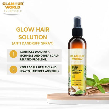 GLAMOUR WORLD AYURVEDIC Glow Hair Solution - 200 ml