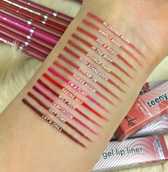 Rude Cosmetics Teeny Weeny Micro Gel Lip Liner - Seeing Red - 0.1 gm