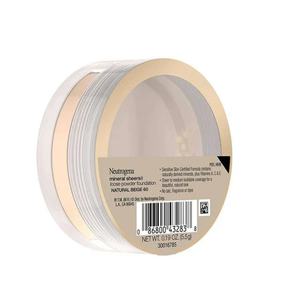 Neutrogena Mineral Sheers Loose Powder Foundation, Natural Beige 60 - 5.5 gm
