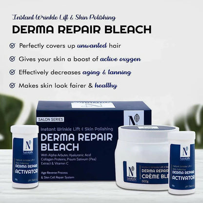 NutriGlow Advanced Organics Derma Repair Cream Bleach Kit - kit