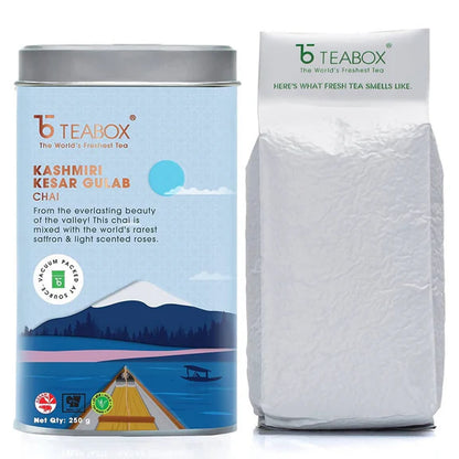 Teabox Kashmiri Kesar Gulab Chai - 250 gm