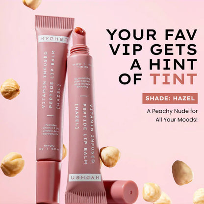 Hyphen By Kriti Sanon Hazel Vitamin Infused Peptide Lip Balm, Hydrate & Moisturize, Smoothen Lips & Repair Moisture Barrier - 10 gm