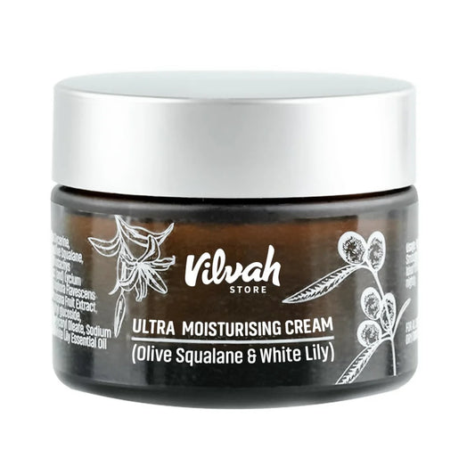 Vilvah Store Ultra Moisturising Cream With Olive Squalene And White Lily