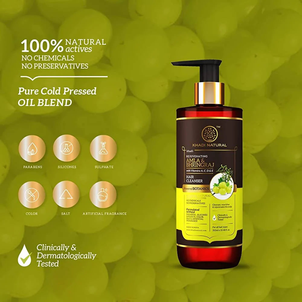 Khadi Natural Amla & Bhringraj Hair Cleanser - 310 ml