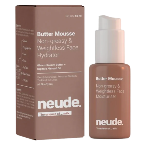 Neude Butter Mousse Face Moisturizer For Men&Women - 50 ml