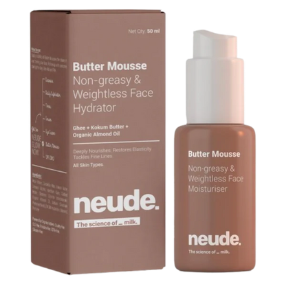 Neude Butter Mousse Face Moisturizer For Men&Women - 50 ml