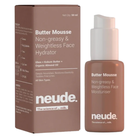 Neude Butter Mousse Face Moisturizer For Men&Women - 50 ml