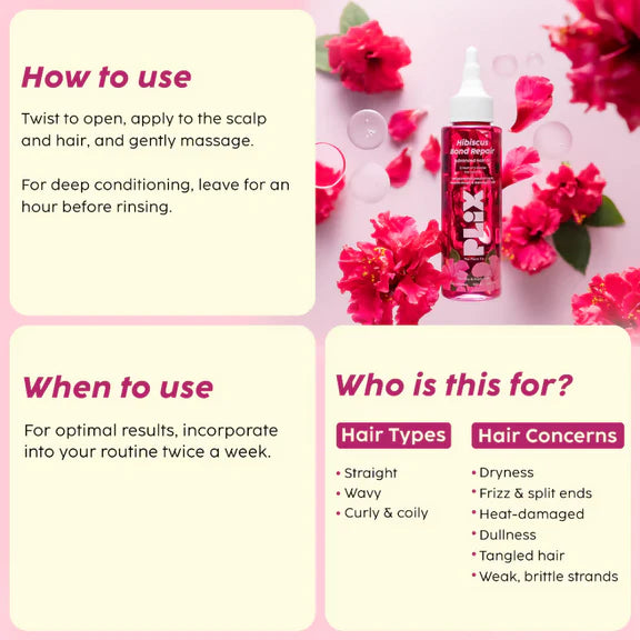 PLIX The Plant Fix Hibiscus Bond Repair Advanced Hair Oil - 100 ml