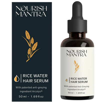 Nourish Mantra Anti-Greying Hair Serum With Rice Water & Arcolys to Stop Premature Hair Greying - 50 ml