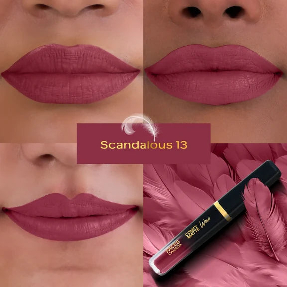 Faces Canada Comfy Matte Wow Liquid Lipstick - Scandalous 13 - 3.8 ml