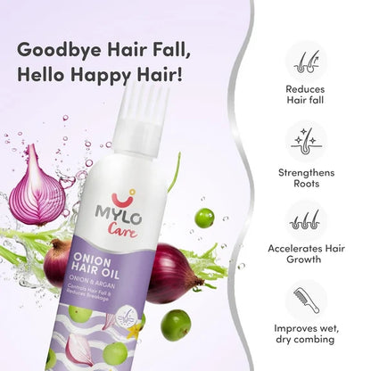 Mylo Care Anti Hair Fall Oil with Onion - 200 ml