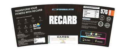 Reformulate Recarb I Carbs I 239 Energy I Nutraceutical - Unflavoured - 5 kg