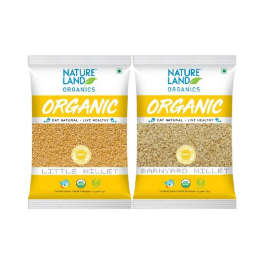 Nature Land Organics Little Millet+Barnyard Millet - combo