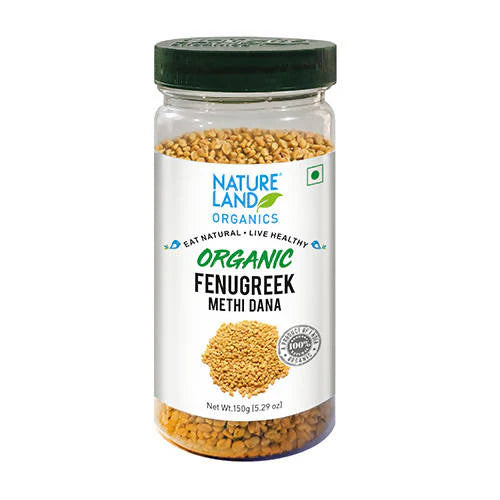 Nature Land Organics Fenugreek (Methi Dana) - 150 gm
