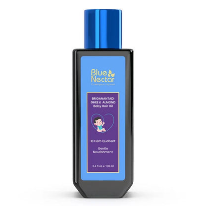 Blue Nectar Baby Hair Oil With Organic Ghee & Almond Oil - 100 ml