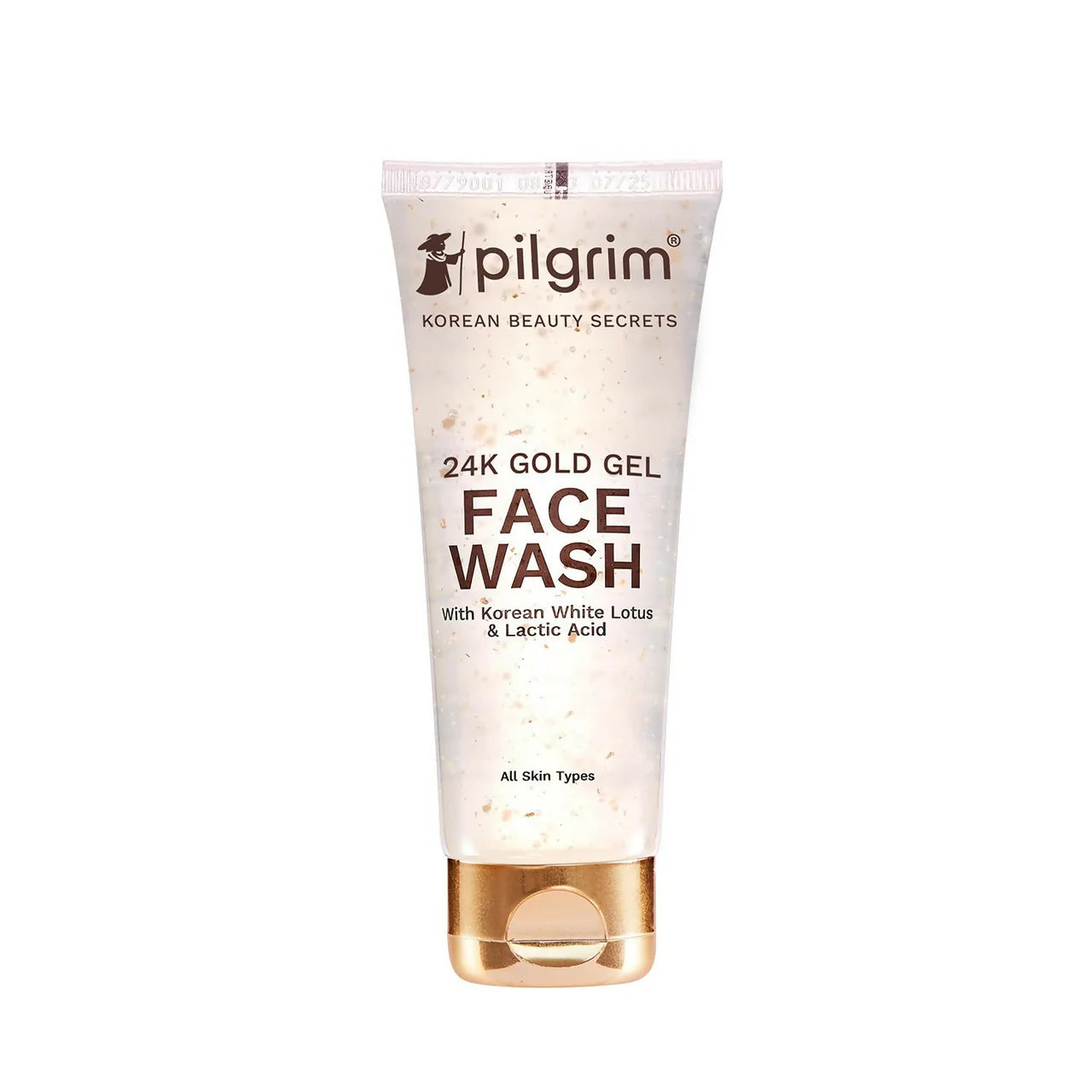 Pilgrim 24k Gold Gel Facewash with Korean White Lotus For Glowing Skin, Reduce Dark Spot And Improves Skin Texture -