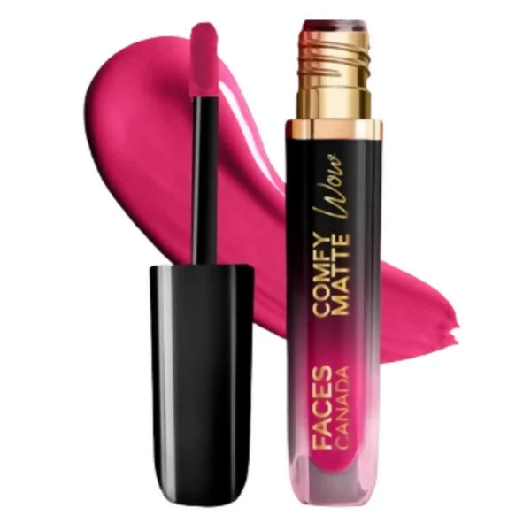 Faces Canada Comfy Matte Wow Liquid Lipstick - Fuschia Fun 06 - 3.8 ml