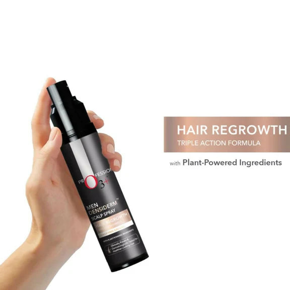 Professional O3+ Men Densiderm Hair Growth Scalp Serum Spray For Anti Hair Loss With Ginseng - 50 ml