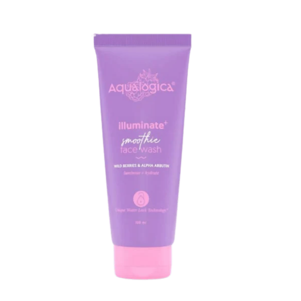 Aqualogica Illuminate+ Smoothie Face Wash With Wild Berries & Alpha Arbutin - 100 ml