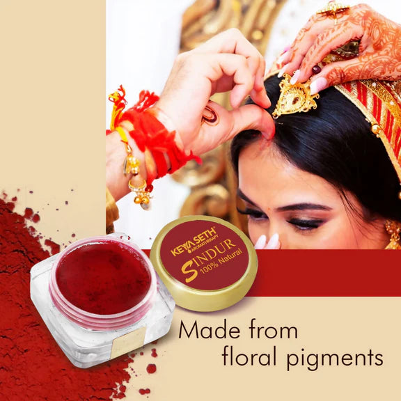 Keya Seth Aromatherapy 100% Natural Maroon Sindoor Powder - 3 gm