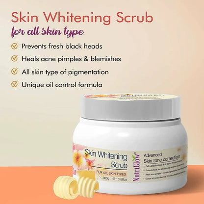 NutriGlow Skin Whitening Face Scrub - 300 gm