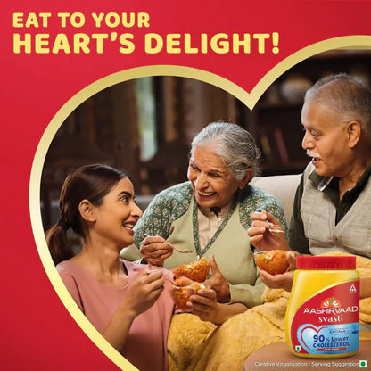 Aashirvaad Svasti 90% Lower Cholesterol Ghee - 500 ml