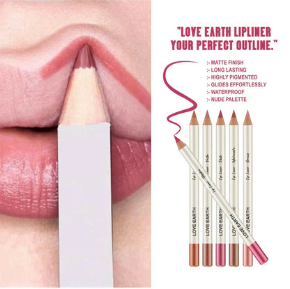 Love Earth Lip Liner – Everyday Nudes - Set of 6