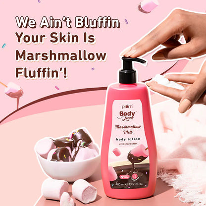 Plum BodyLovin Marshmallow Melt Body Lotion With Shea Butter & Vitamin B5 - 400 ml