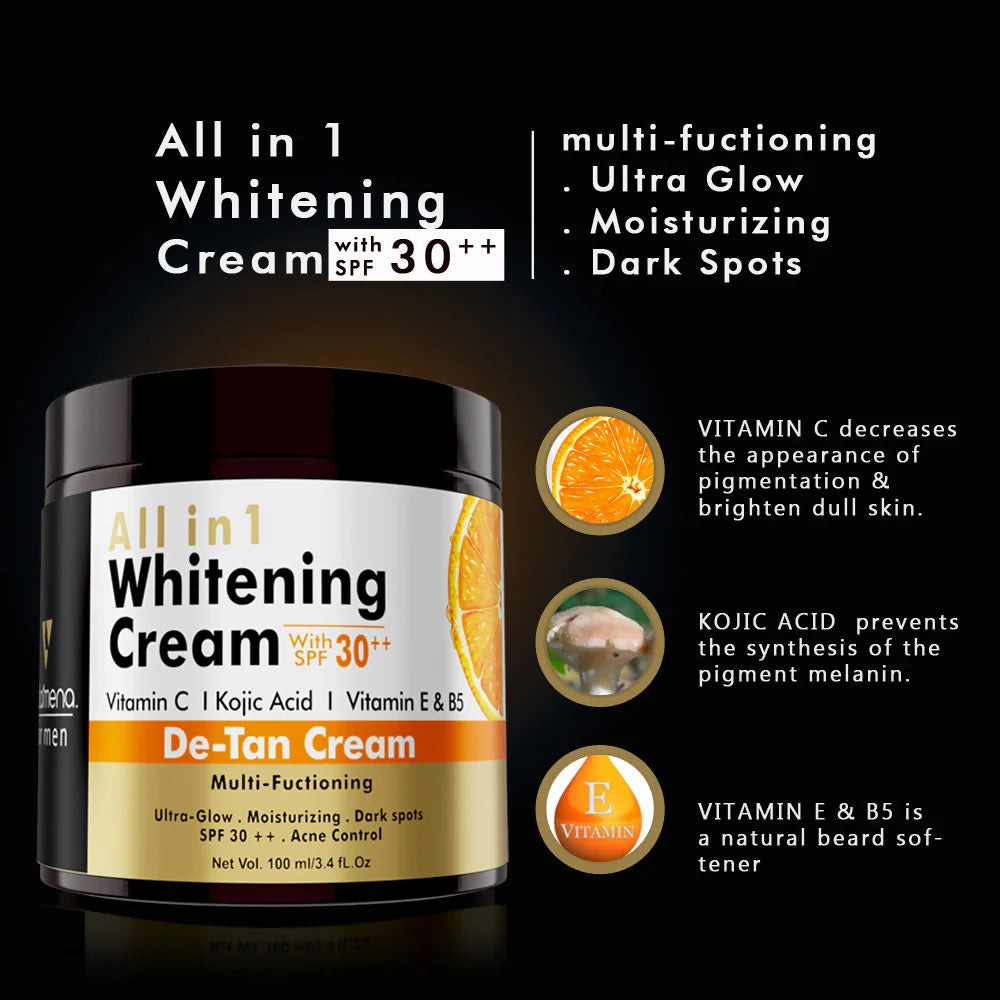 Volamena Men’s All in 1 Whitening Cream with SPF 30 ++ - 100 ml